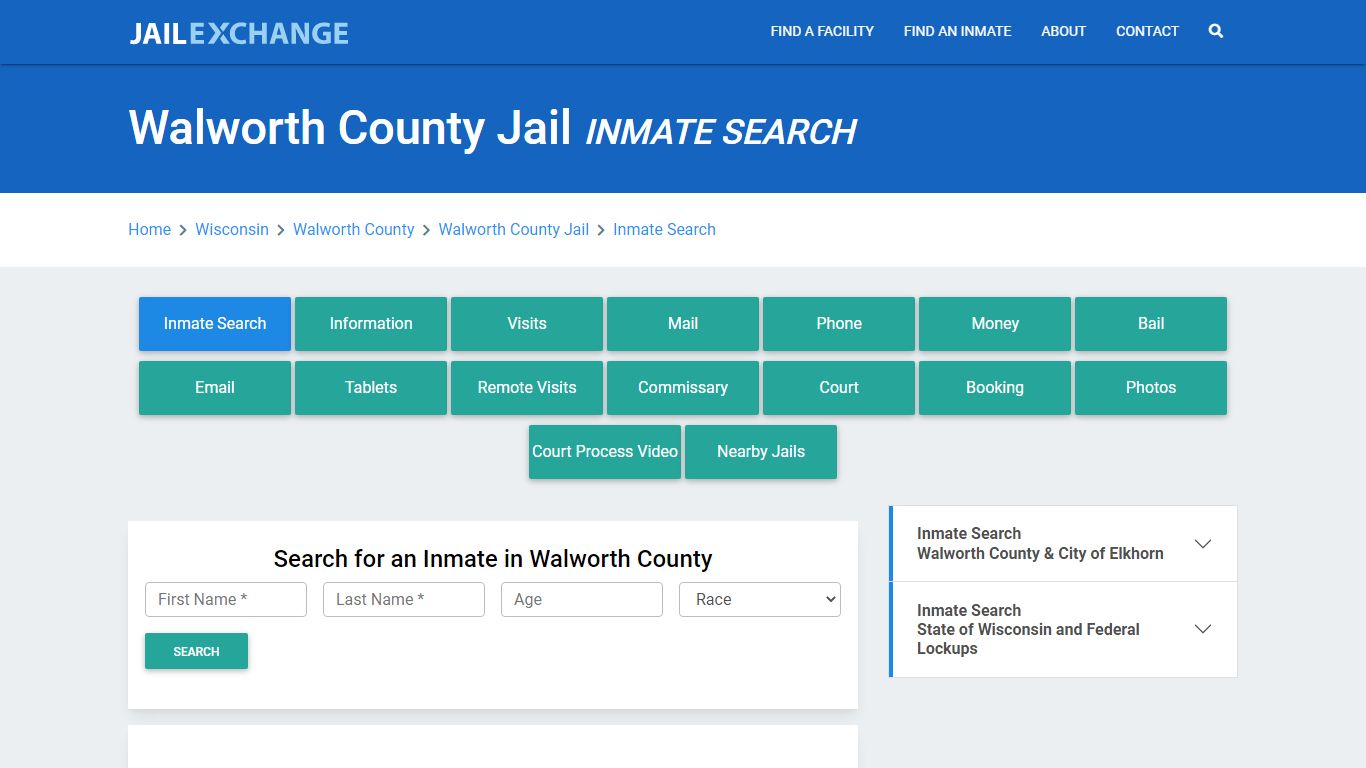 Walworth County Jail, WI Inmate Search: Roster & Mugshots