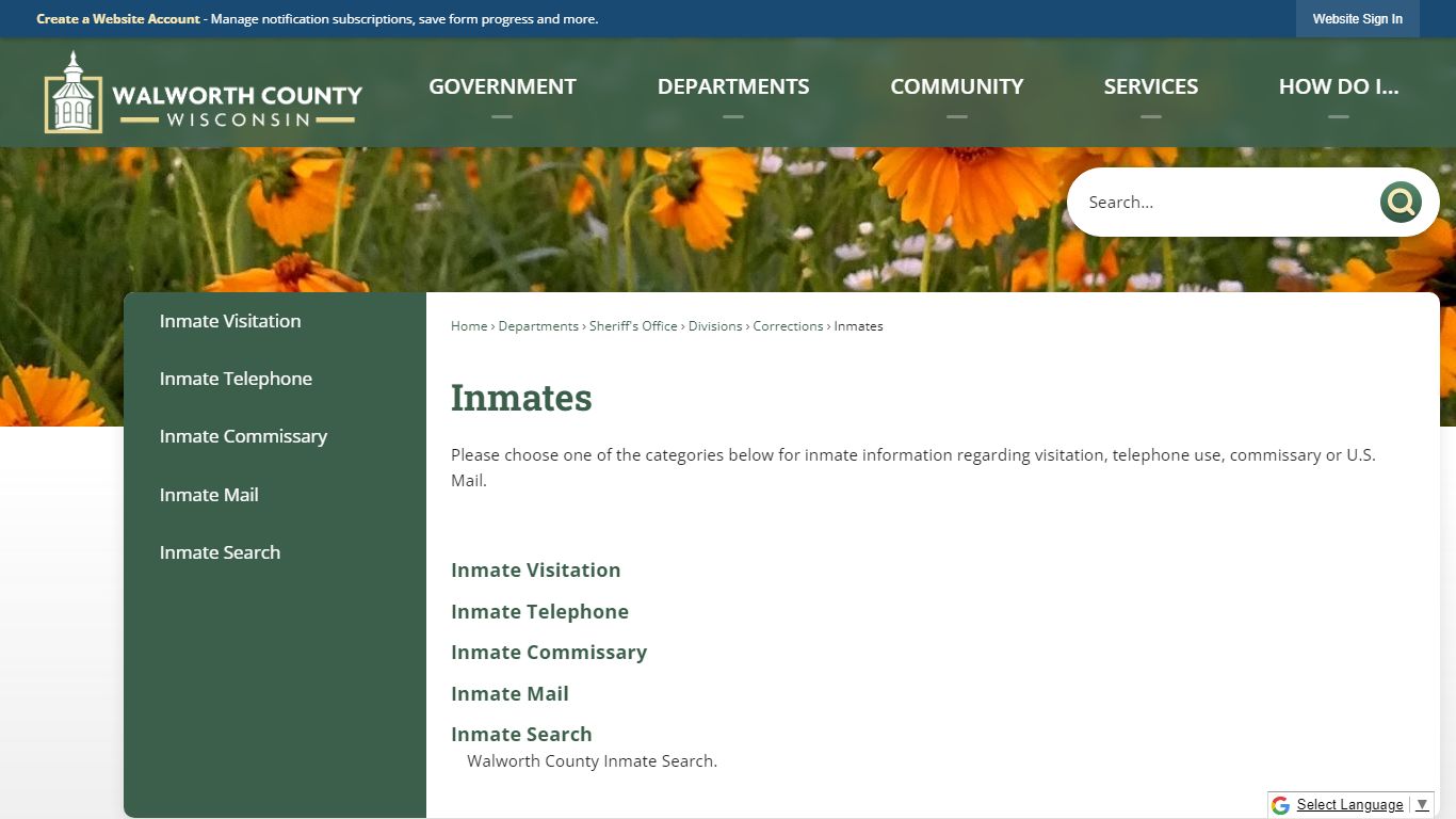 Inmates | Walworth County, WI